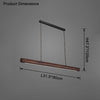 WOMO Walnut Linear Led Pendant Light-WM2521 thumbnail