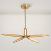 WOMO 3/5 Light Wood Pendant Light-WM2524 thumbnail