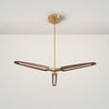 WOMO 3/5 Light Wood Pendant Light-WM2524 thumbnail