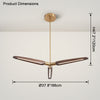 WOMO 3/5 Light Wood Pendant Light-WM2524 thumbnail