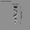 WOMO Cylinder Cascading Chandelier-WM2532 thumbnail