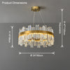WOMO Luxury LED Gold Plated Crystal Chandelier-WM2531 thumbnail