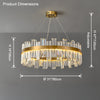 WOMO Luxury LED Gold Plated Crystal Chandelier-WM2531 thumbnail