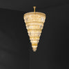 WOMO Tiered Tapered Gold Crystal Chandelier-WM2533 thumbnail