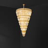 WOMO Tiered Tapered Gold Crystal Chandelier-WM2533 thumbnail