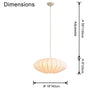 WOMO Flying Saucer Silk Pendant Light-WM2534 thumbnail