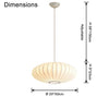 WOMO Flying Saucer Silk Pendant Light-WM2534 thumbnail