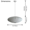 WOMO Flying Saucer Silk Pendant Light-WM2534 thumbnail