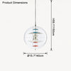 WOMO Acrylic Globe Pendant Light-WM2536 thumbnail