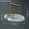 WOMO Long Oval Crystal Chandelier-WM2541 thumbnail
