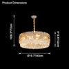 WOMO Tiered Round Crystal Chandelier-WM2542 thumbnail
