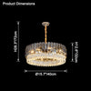 WOMO Tiered Round Crystal Chandelier-WM2542 thumbnail