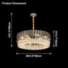 WOMO Tiered Round Crystal Chandelier-WM2542 thumbnail