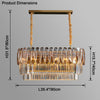 WOMO Tiered Linear Crystal Chandelier-WM2543 thumbnail