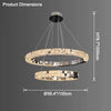 WOMO Tiered Circular Crystal Chandelier-WM2544 thumbnail