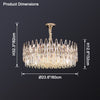 WOMO Rose Gold Round Crystal Chandelier-WM2545 thumbnail