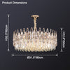 WOMO Rose Gold Round Crystal Chandelier-WM2545 thumbnail