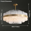 WOMO Gold Round Crystal Chandelier-WM2547 thumbnail