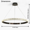 WOMO Circular Led Crystal Chandelier-WM2549a thumbnail