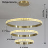 WOMO Tiered Ring Led Crystal Chandelier-WM2549b thumbnail