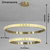 WOMO Tiered Ring Led Crystal Chandelier-WM2549b thumbnail