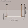 WOMO Leather Linear Pendant Light-WM2550 thumbnail