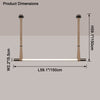 WOMO Leather Linear Pendant Light-WM2550 thumbnail