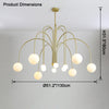 WOMO Glass Globe Arm Chandelier-WM2522 thumbnail
