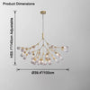 WOMO Firefly Branching Chandelier-WM2552 thumbnail