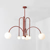 WOMO Glass Globe Arm Chandelier-WM2522 thumbnail