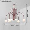 WOMO Glass Globe Arm Chandelier-WM2522 thumbnail