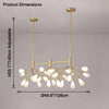 WOMO Firefly Gold Branch Linear Chandelier-WM2553 thumbnail