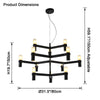 WOMO Modern Tiered Candlestick Chandelier-WM2554 thumbnail
