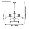WOMO Modern Tiered Candlestick Chandelier-WM2554 thumbnail