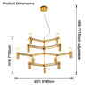 WOMO Modern Tiered Candlestick Chandelier-WM2554 thumbnail