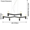 WOMO Modern Candlestick Chanderlier-WM2557 thumbnail