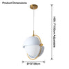 WOMO Adjustable Glass Globe Pendant Light-WM2563 thumbnail