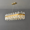 WOMO Gold Oval Crystal Chandelier-WM2566 thumbnail