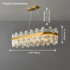 WOMO Gold Oval Crystal Chandelier-WM2566 thumbnail