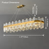 WOMO Gold Oval Crystal Chandelier-WM2566 thumbnail