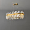 WOMO Gold Oval Crystal Chandelier-WM2566 thumbnail