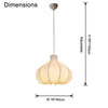 WOMO Pumpkin Silk Pendant Light-WM2568 thumbnail