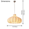 WOMO Pumpkin Silk Pendant Light-WM2568 thumbnail