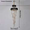WOMO Cascading Crystal Prism Chandelier-WM2570 thumbnail