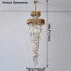 WOMO Cascading Crystal Prism Chandelier-WM2570 thumbnail