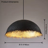 WOMO Wabi-Sabi Dome Pendant Light-WM2576 thumbnail