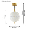 WOMO Fiberglass Globe Pendant Light-WM2577 thumbnail