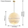 WOMO Fiberglass Globe Pendant Light-WM2577 thumbnail