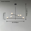 WOMO Adjustable Glass Ball Chandelier-WM2584 thumbnail