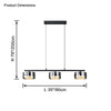 WOMO Black Glass Drum Pendant Light-WM2592 thumbnail